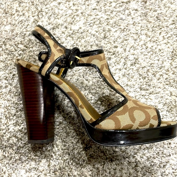 Coach Platform High Heels! Size 10 - Picture 2 of 6